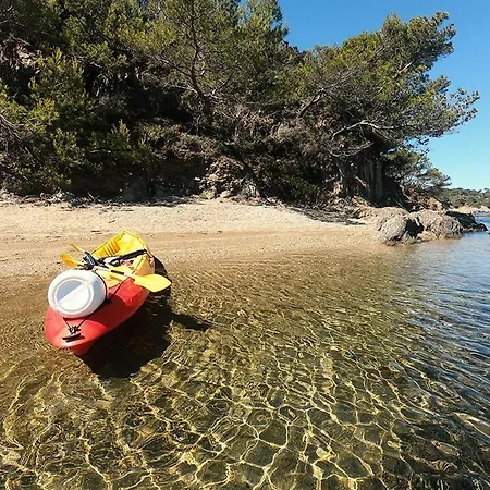 شقة Pinede Plage 5 Personnes Climatisation Vue Mer Et Parc